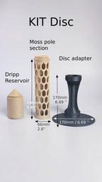 Modular Moss Pole with Disc or stake base
